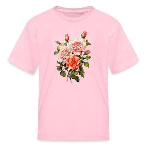 Pink Roses - Kid's T-Shirt