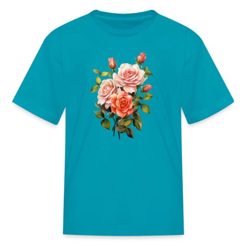 Pink Roses - Kid's T-Shirt