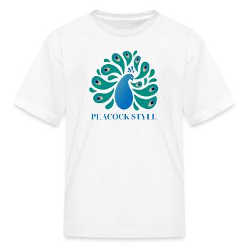 Peacock Style - Kid's T-Shirt - white - Front