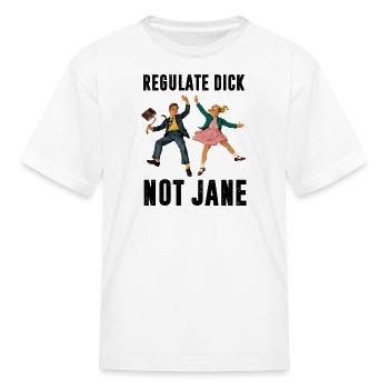 Retro Kids Jumping: Gender Equality - Kid's T-Shirt - white - Front