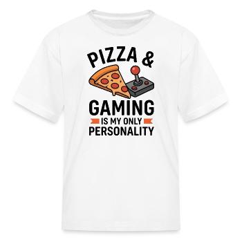 Pizza Arcade Pixel Joy - Kid's T-Shirt - white - Front