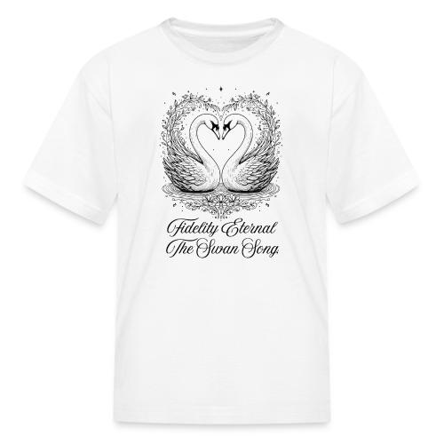 Poetic Swan T-Shirt - Kid's T-Shirt