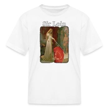 Sir lion steak - Kid's T-Shirt - white - Front