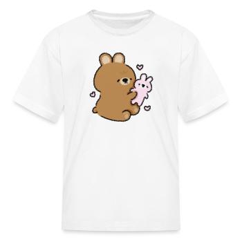 Cuddle Bunny - Kid's T-Shirt - white - Front