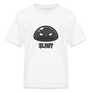 Cute Black Dungeon Slime Monster Weird Anime - Kid's T-Shirt - white - Front