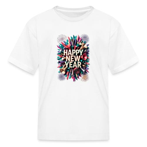 New Year's Party Horn T-Shirt - Kid's T-Shirt
