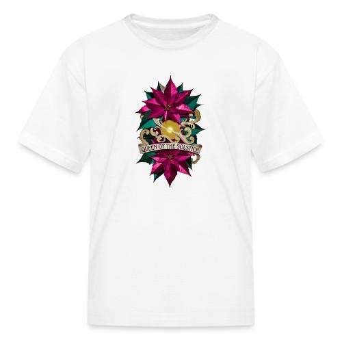 Queen of the Solstice Poinsettia T-Shirt - Kid's T-Shirt