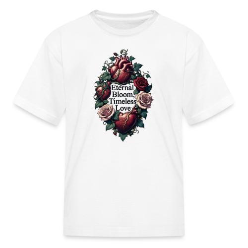 Eternal Bloom Timeless Love Entwined Hearts T-Shir - Kid's T-Shirt