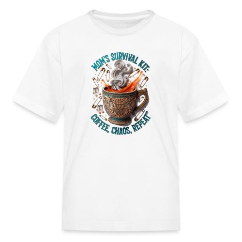 Mom's Survival Kit Tee | Coffee Chaos - Kid's T-Shirt