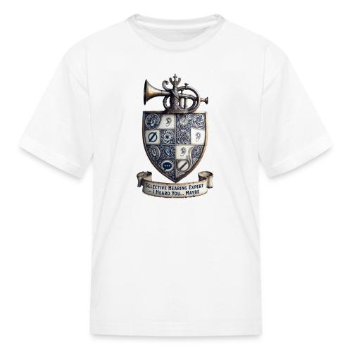 Selective Hearing Expert Crest T Shirt - Kid's T-Shirt