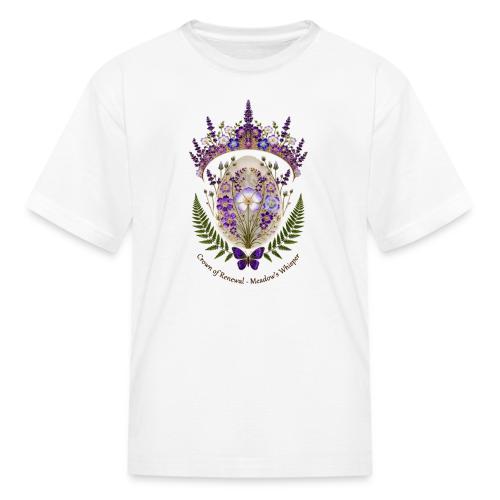 Spring Meadow Crown Tee, Cottagecore Renewal Gift - Kid's T-Shirt