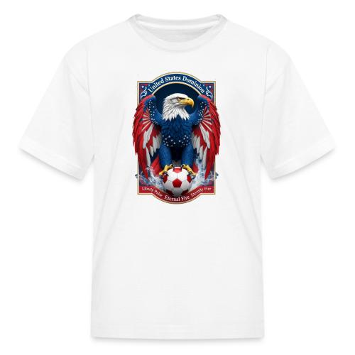 USA Eagle Emblem T Shirt, USA Soccer Pride Gift - Kid's T-Shirt