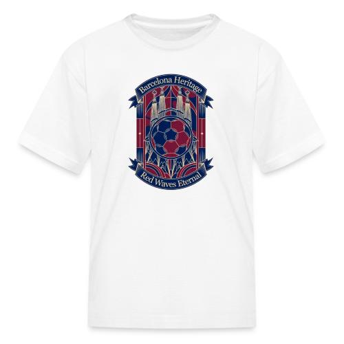 Barcelona Red Heritage T Shirt, Barsa fan Gift - Kid's T-Shirt