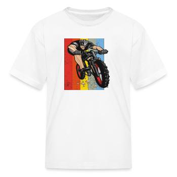 Bike Bike Riding Biking Bike MTB Dirt - Kid's T-Shirt - white - Front
