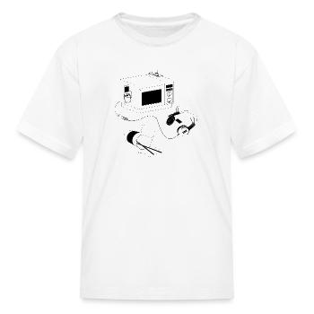 Gate Minimal Phonewave - Kid's T-Shirt - white - Front