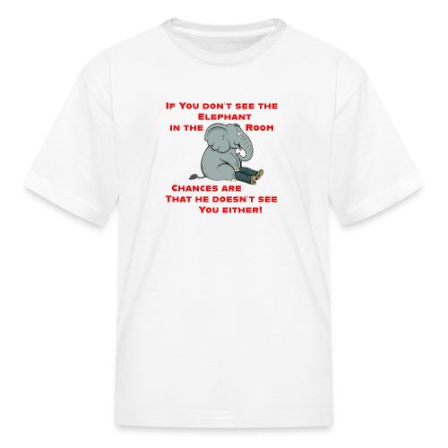 Elephant in the Room Meme - Kid's T-Shirt