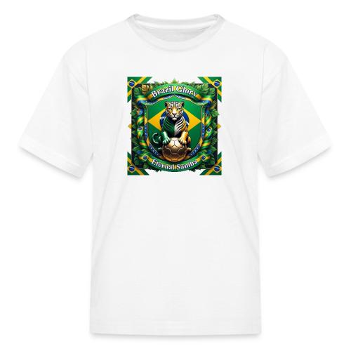 Brazil Jaguar Glory T-Shirt, Flag Pride Badge Gift - Kid's T-Shirt