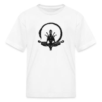 Zen Alien Meditation - Kid's T-Shirt - white - Front
