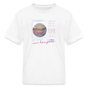 Mysteries of the Jupiter: Info-Packed - Kid's T-Shirt - white - Front