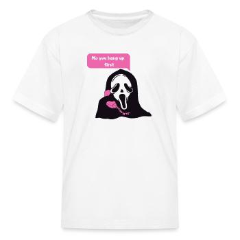Ghostface Phone Call - Kid's T-Shirt - white - Front