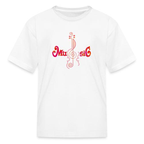 guitar music design - Kid's T-Shirt