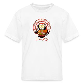 Daruma Zen Ramen - Kid's T-Shirt - white - Front