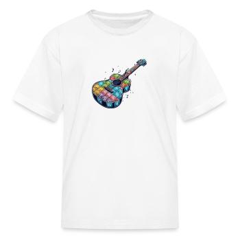 Periodic Table Guitar - Kid's T-Shirt - white - Front