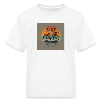 Bike! - Kid's T-Shirt - white - Front