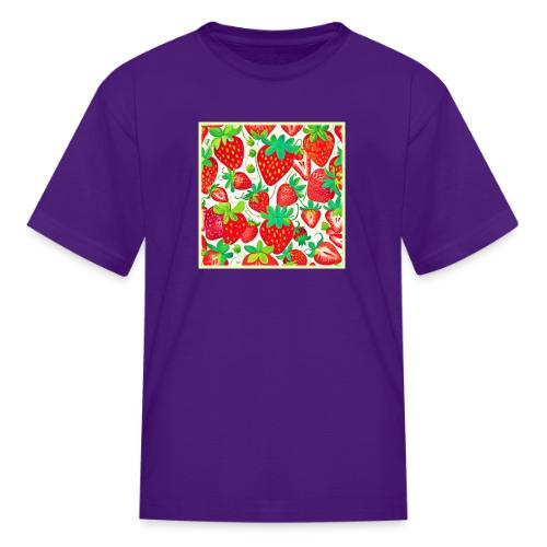 Strawberry Swirl Pattern - Kid's T-Shirt
