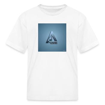 logo of aj music production in png - Kid's T-Shirt - white - Front