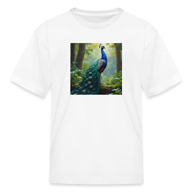 Majestic Peacock in Enchanted Forest