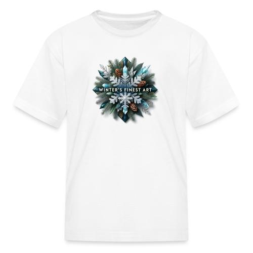 Intricate Frozen Evergreen T-Shirt - Kid's T-Shirt