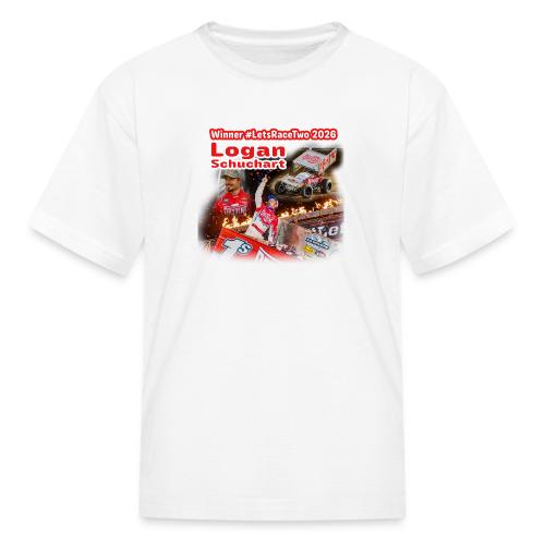 Logan Schuchart #LetsRaceTwo Winner - Kid's T-Shirt