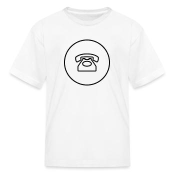 phone - Kid's T-Shirt - white - Front