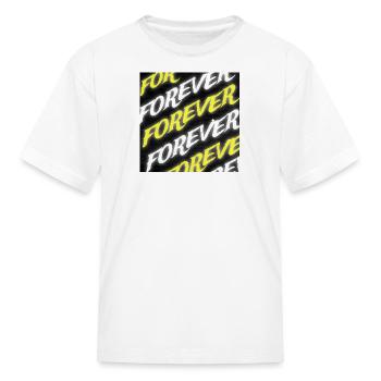 Forever  Neon Text - Kid's T-Shirt - white - Front