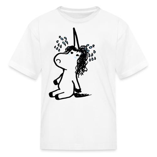 unicornio lloron - Kid's T-Shirt