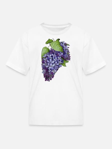 Luminous Lilacs - Kid's T-Shirt - white