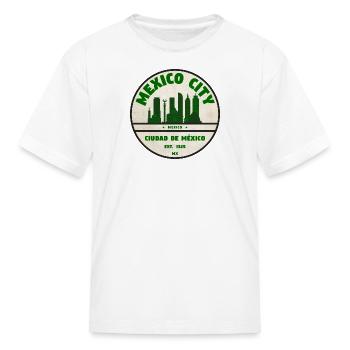 Mexico City Skyline - Kid's T-Shirt - white - Front