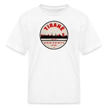Tirana Albania City Badge - Kid's T-Shirt - white - Front