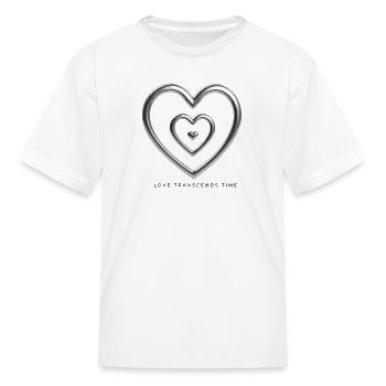 Love Transcends Time - Kid's T-Shirt - white - Front