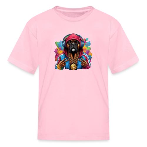 Boxer Dog Splash Art - Kid's T-Shirt