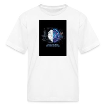FutureForge Gear and Circuit Mind - Kid's T-Shirt - white - Front