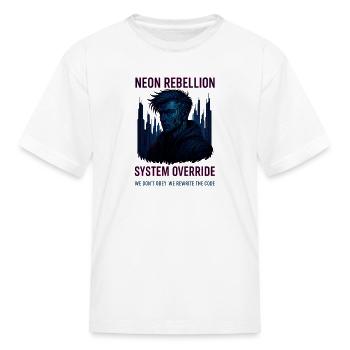 Neon Rebellion - Kid's T-Shirt - white - Front