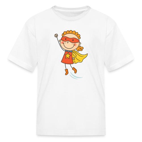 Cartoon Superhero Girl Kids Shirt - Kid's T-Shirt