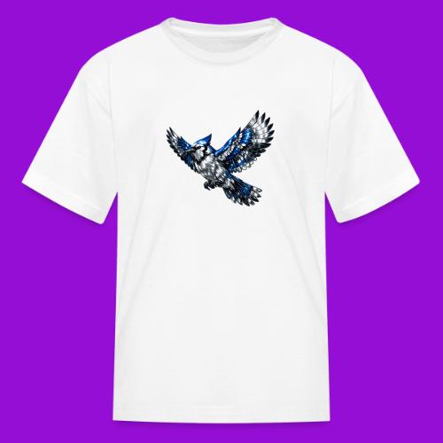 Silver Blue Jay in Flight - Kid's T-Shirt