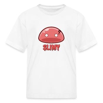 Cute Red Dungeon Slime Monster Weird Anime - Kid's T-Shirt - white - Front