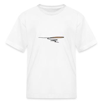 Decorative line. Text decoration. Pen underline. - Kid's T-Shirt - white - Front