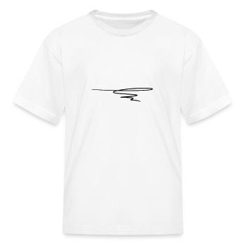 Decorative line. Text decoration. Pen underline. - Kid's T-Shirt - white - Front