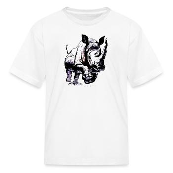 Rhino - Kid's T-Shirt - white - Front