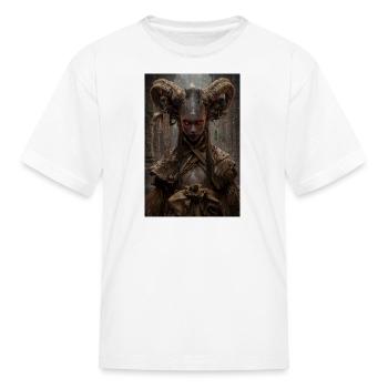 Runic Demoness in Ashen Crown - Kid's T-Shirt - white - Front